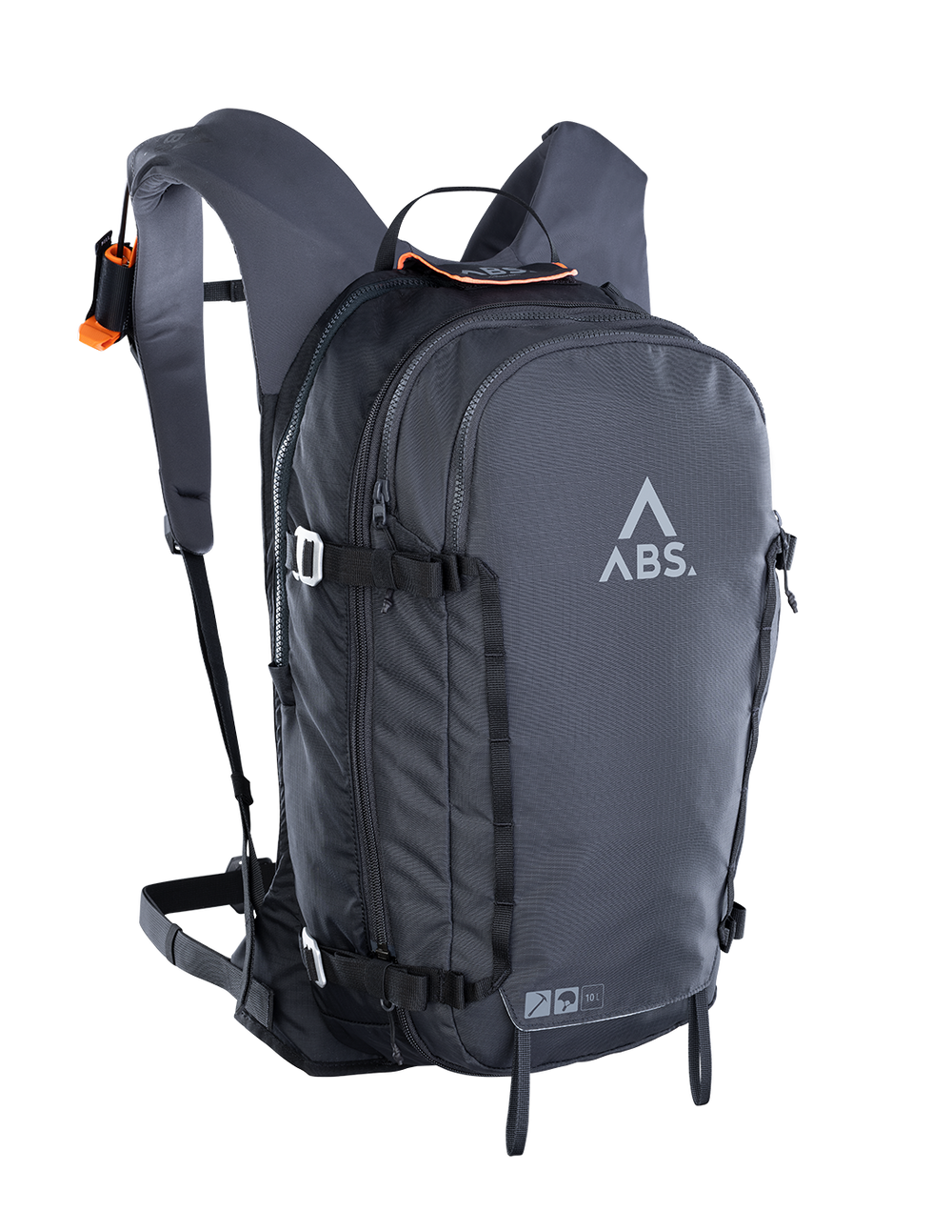 A_LIGHT_E_SET_10L_DARK_SLATE_Lawinen_Rucksack_frontal