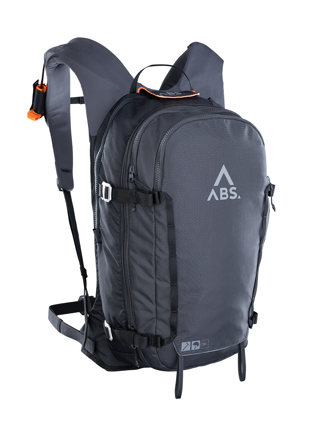 A_LIGHT_E_SET_10L_DARK_SLATE_Lawinen_Rucksack_frontal