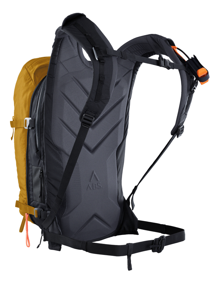 A_LIGHT_E_SET_18L_BurnedYellow_Rueckenansicht_Lawinen_Rucksack