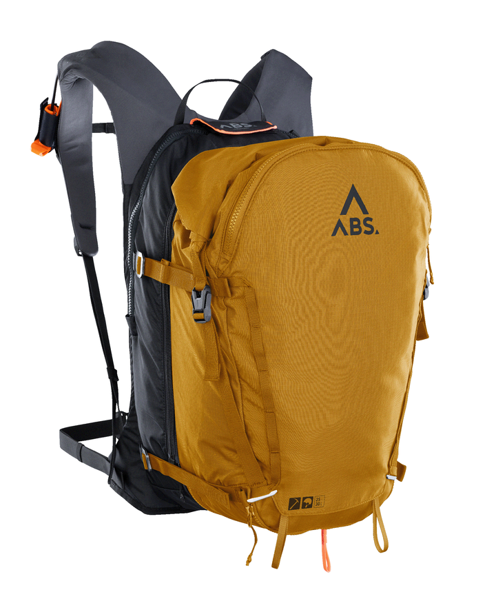 A_LIGHT_E_SET_25-30L_BurnedYellow_diagonal_Lawinen_Rucksack